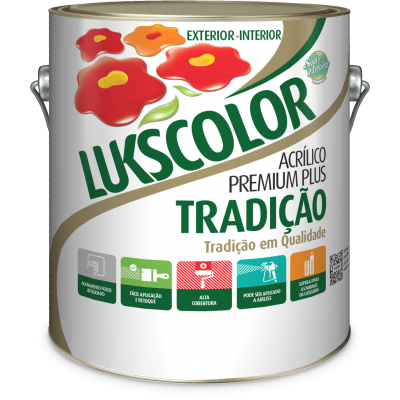 TINTA ACRILICO FOSCO PREMIUM CAMURÇA 3,6 LT TRADIÇÃO LUKSCOLOR