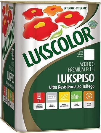 TINTA PISO ACRILICO FOSCO PREMIUM PRETO LUKSCOLOR