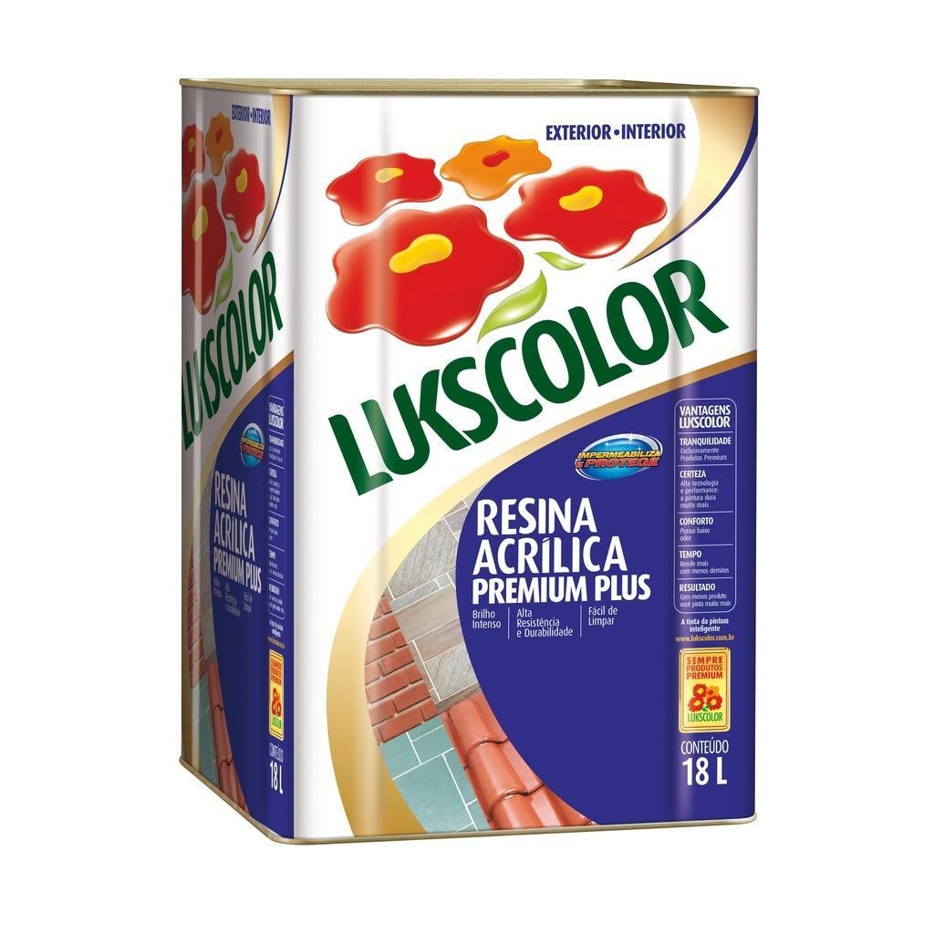 RESINA ACRILICA INCOLOR B SOLVENTE 18 LTS LUKSCOLOR - UND