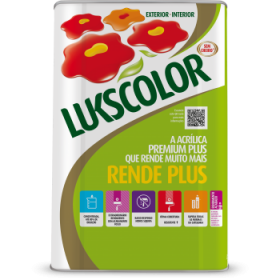 LUKSCOLOR RENDE PLUS ACR.FO 18 LT BRANCO PREMIUM - LT