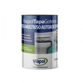 FITA ADES ALUMINIZADA 20 X 10 ROLO VIAPOL - UND